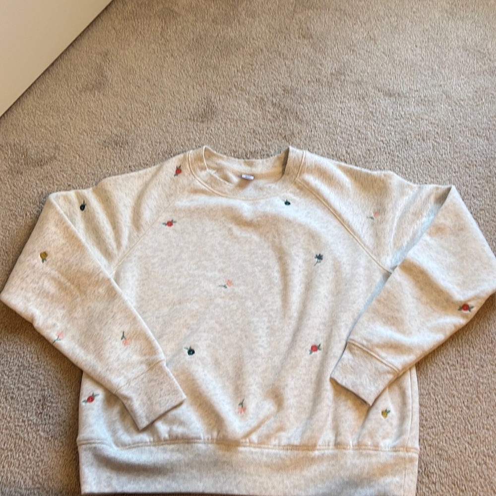 Old navy floral sweatshirt